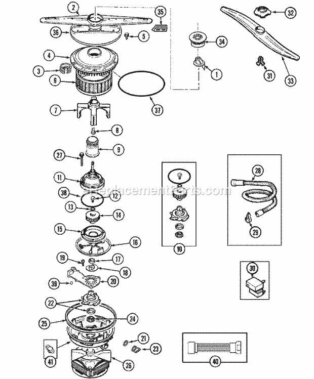 jenn air dishwasher parts diagram