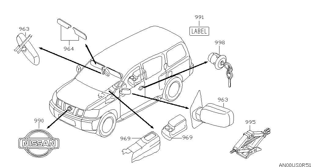 nissan armada parts diagram