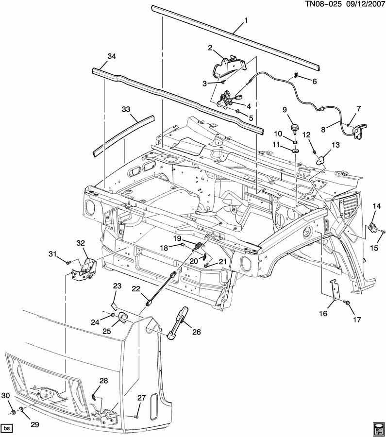 hummer h2 parts diagram