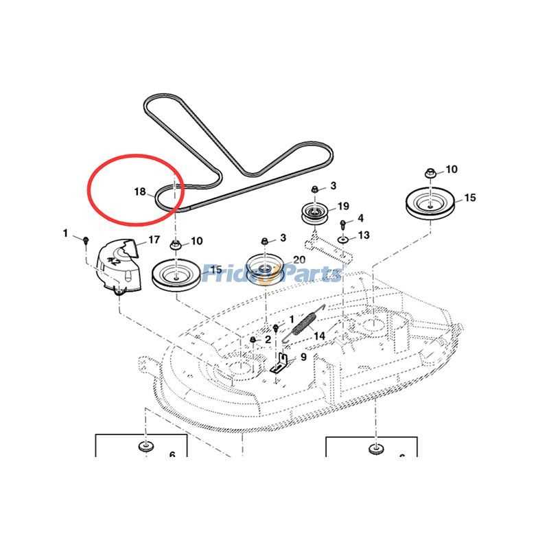 john deere 265 mower deck parts diagram