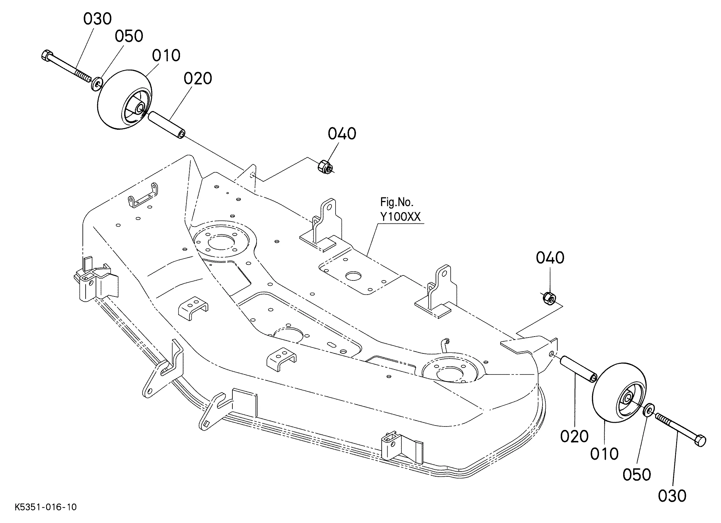 john deere 48 mower deck parts diagram