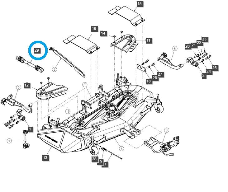 john deere 60 mower deck parts diagram