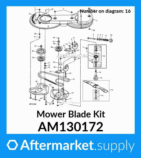 john deere freedom 42 mulching deck parts diagram