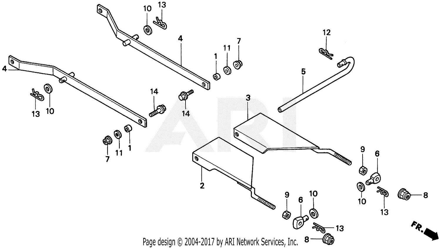 john deere gx345 mower deck parts diagram