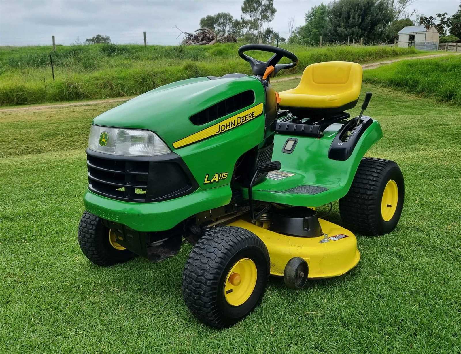 john deere la115 mower deck parts diagram