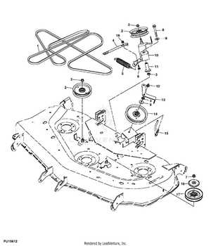 john deere x500 54 mower deck parts diagram