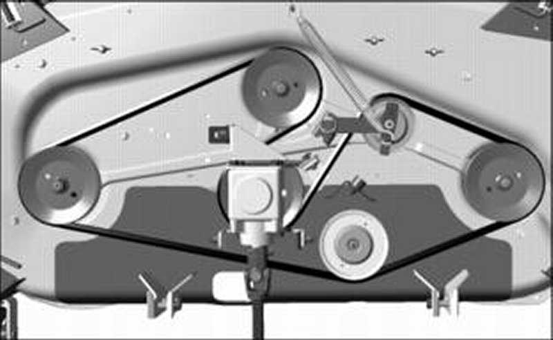 john deere x500 54 mower deck parts diagram