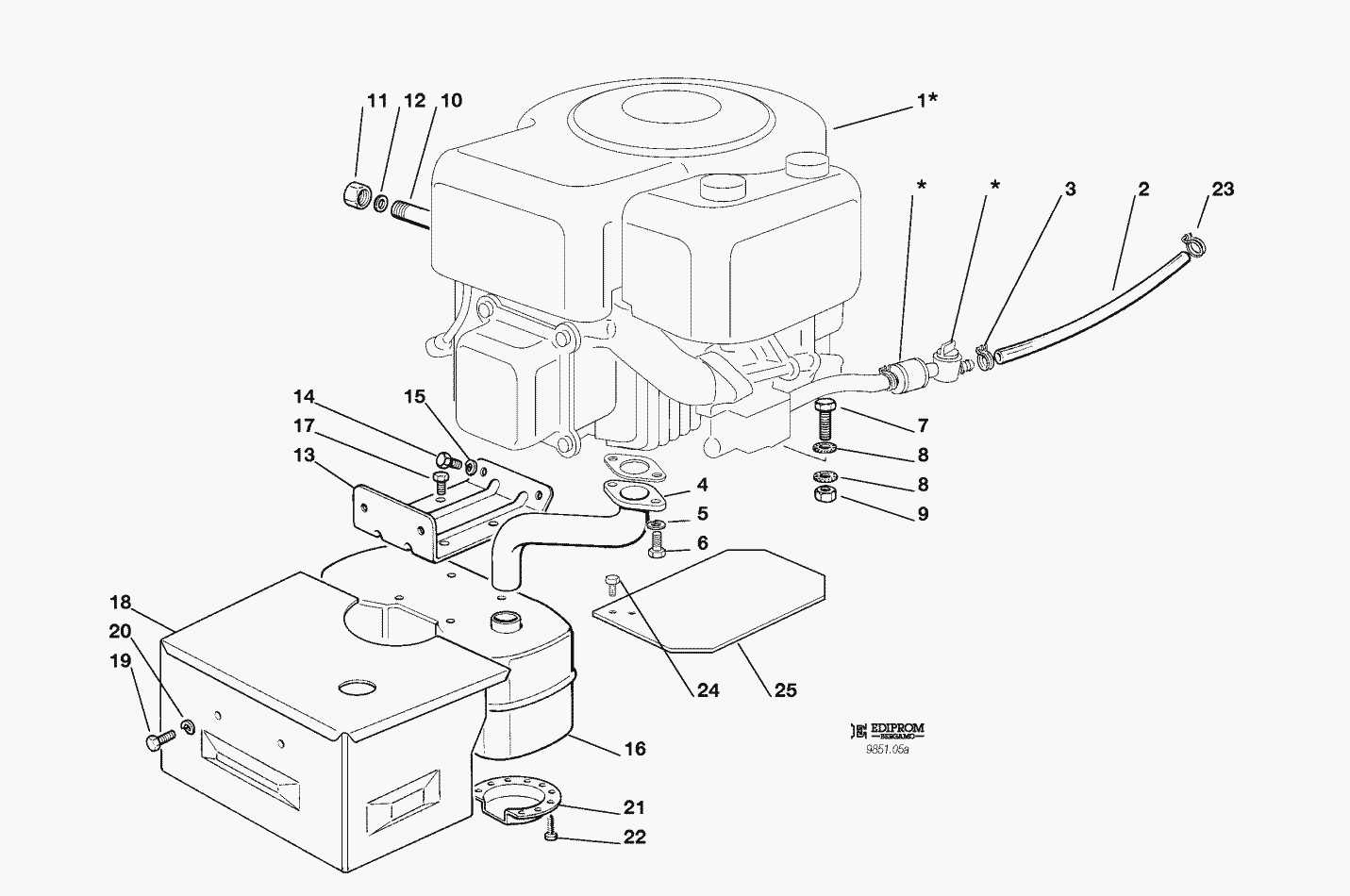 push lawn mower parts diagram