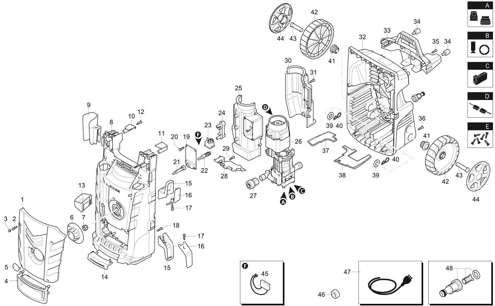 karcher power washer parts diagram