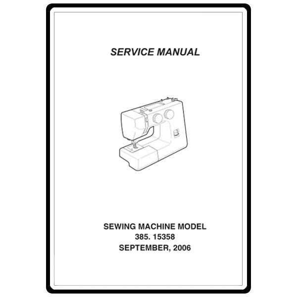 kenmore 385 sewing machine parts diagram