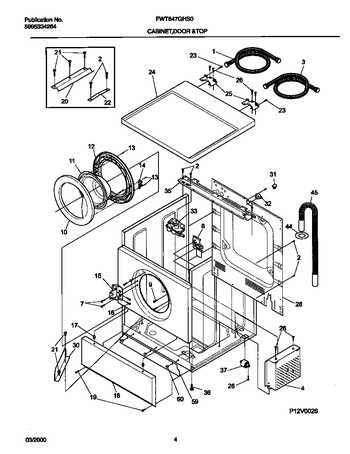 kenmore front load washer parts diagram