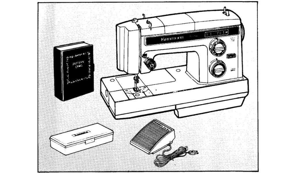 kenmore sewing machine parts diagram