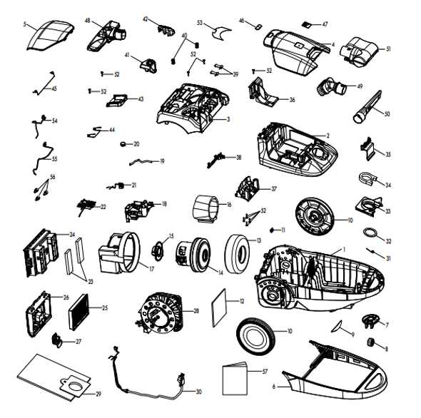 kenmore vacuum cleaner parts diagram