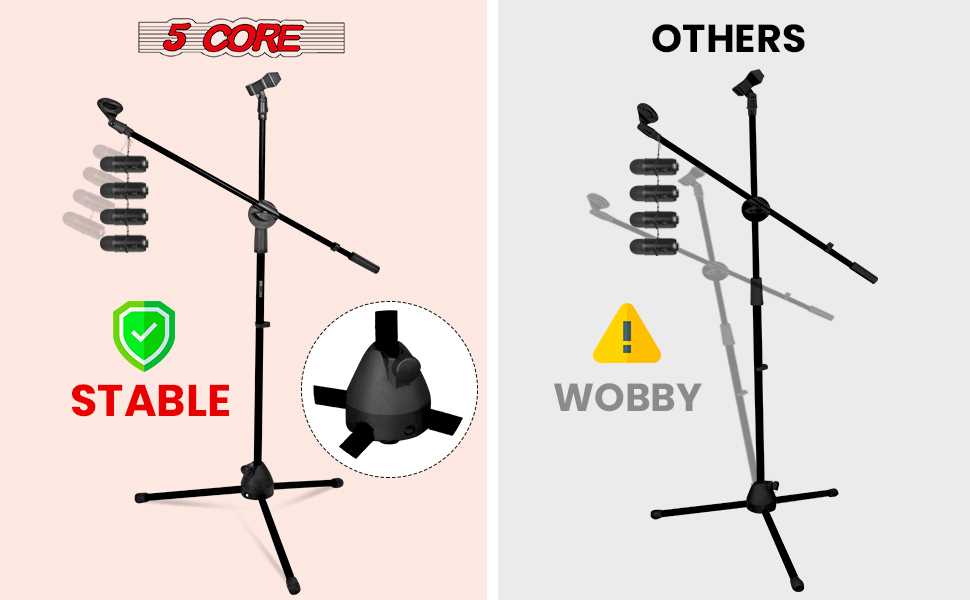 mic stand parts diagram