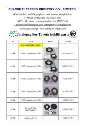 toyota forklift parts diagram