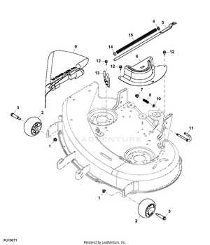 john deere x300 mower deck parts diagram