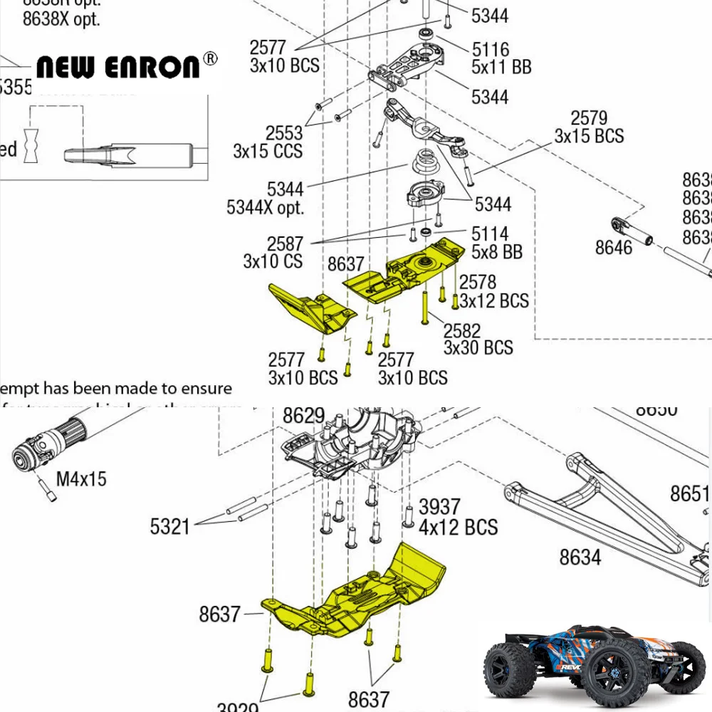 traxxas e revo parts diagram