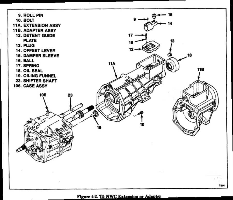 t5 transmission parts diagram