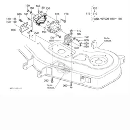 kubota 54 inch mower deck parts diagram