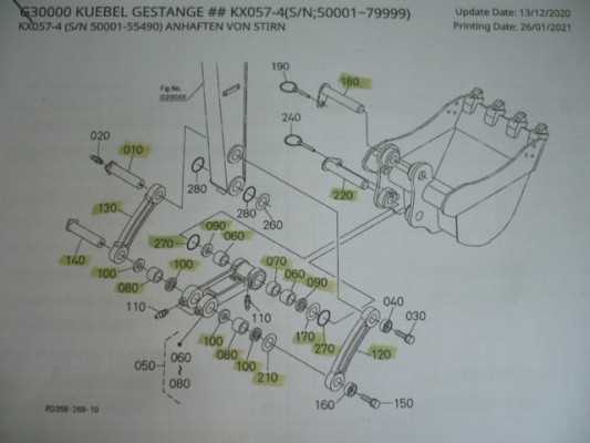 kubota kx057 4 parts diagram