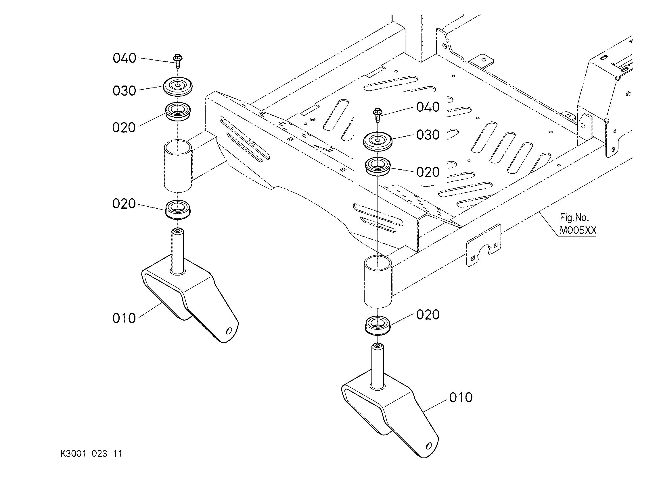 kubota z122rkw 42 parts diagram