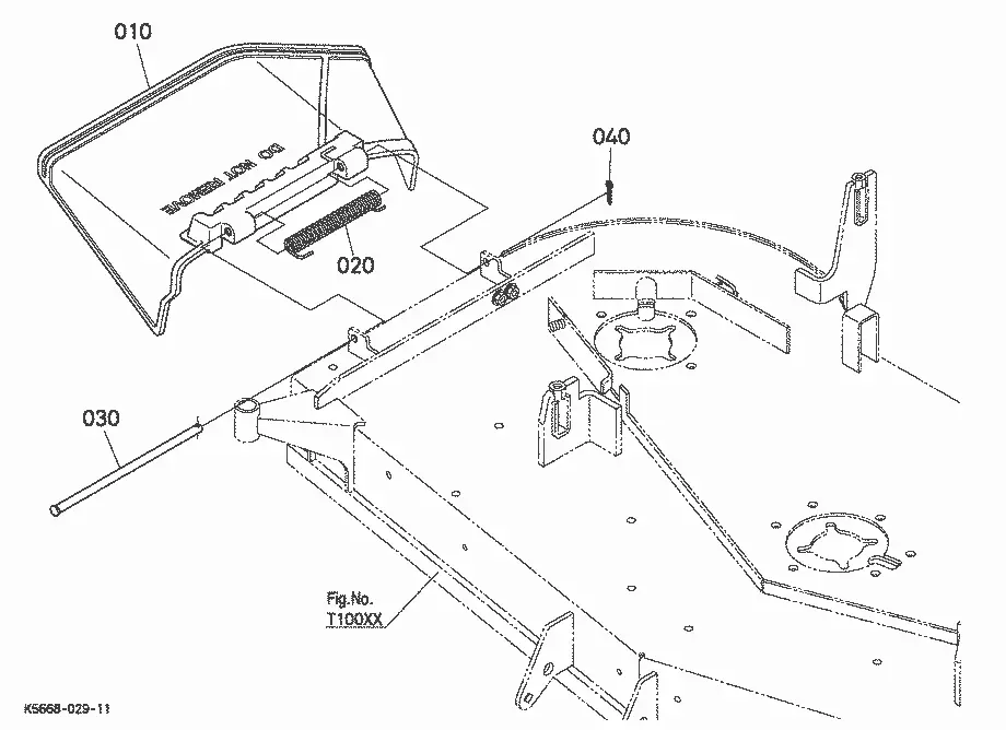 kubota zd326 deck parts diagram