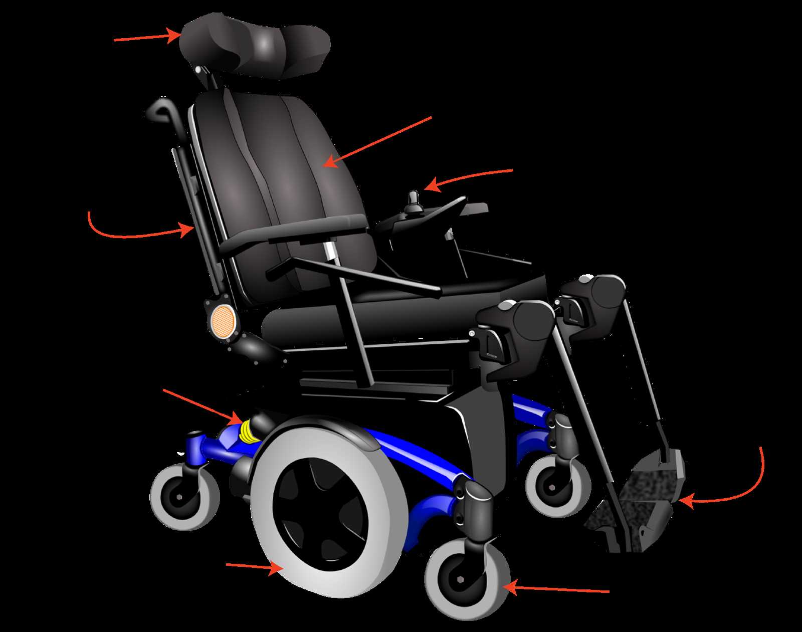 drive wheelchair parts diagram