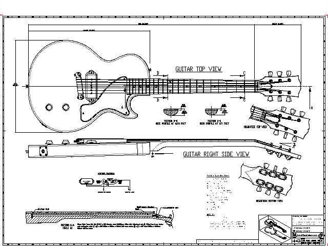 les paul guitar parts diagram