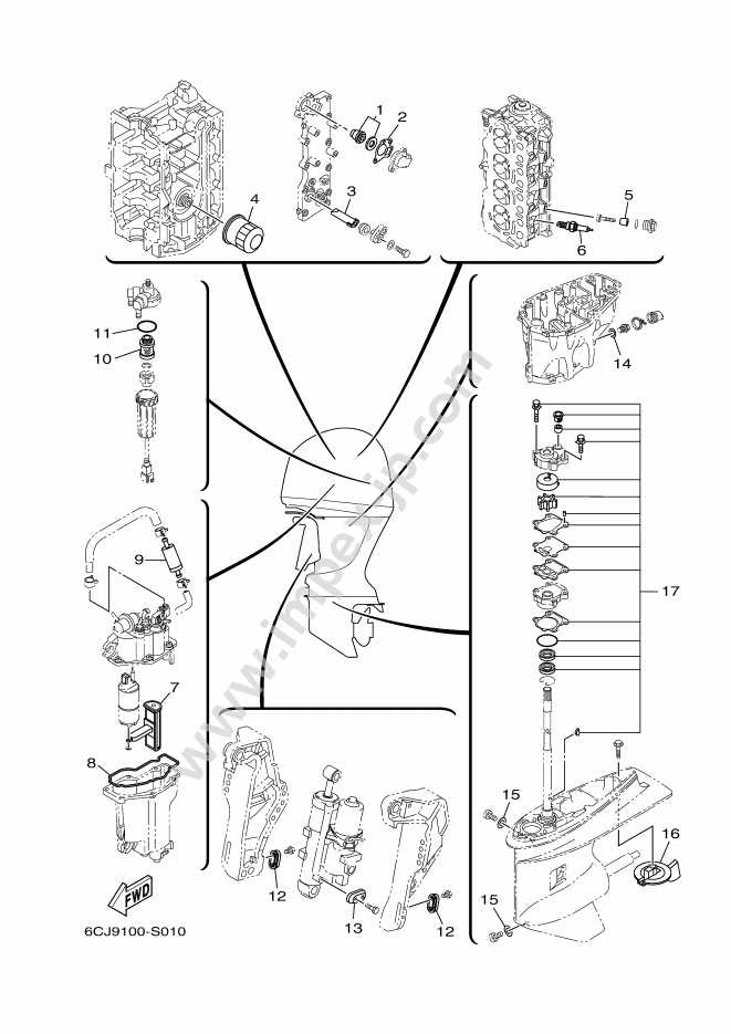 yamaha f70 parts diagram