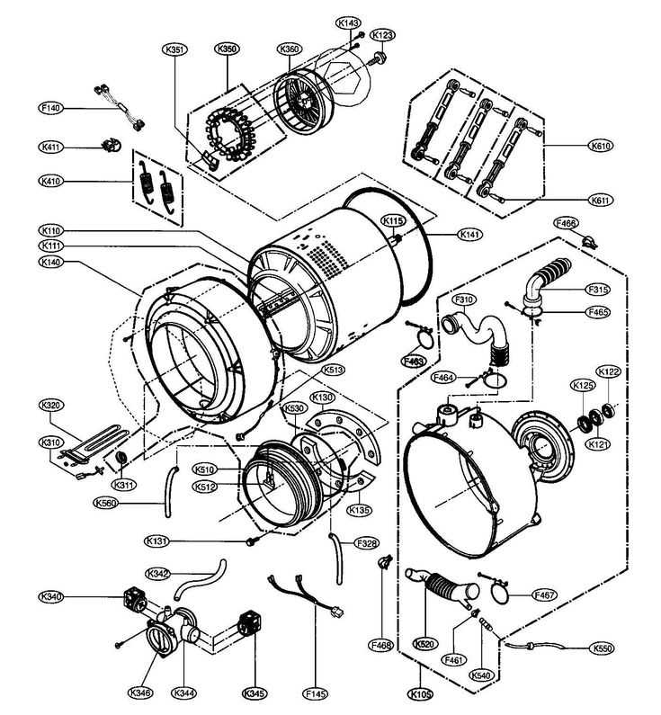 lg front load washer parts diagram