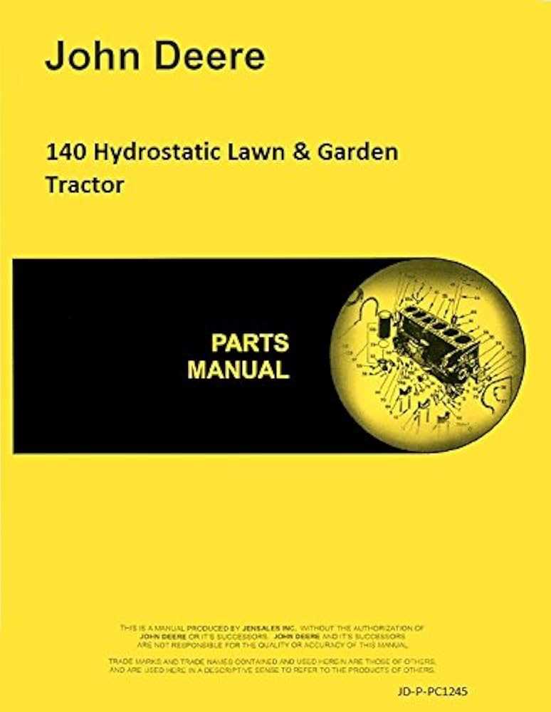 john deere 140 parts diagram