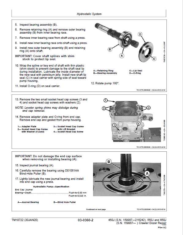 john deere 450j parts diagram