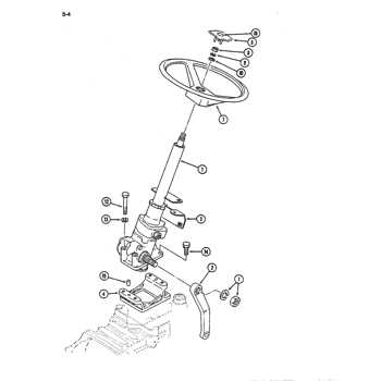 massey ferguson 135 steering parts diagram