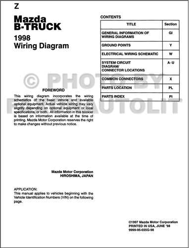 mazda b3000 parts diagram