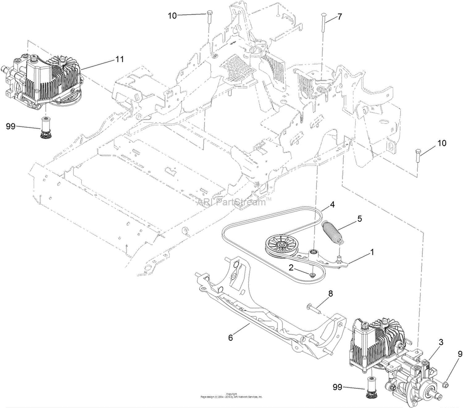 toro z master parts diagram