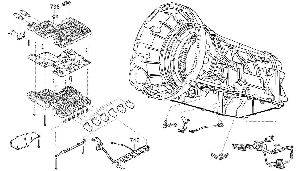 ford transmission parts diagram