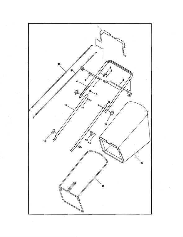 husqvarna push mower parts diagram