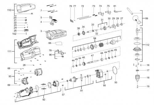 milwaukee right angle drill parts diagram