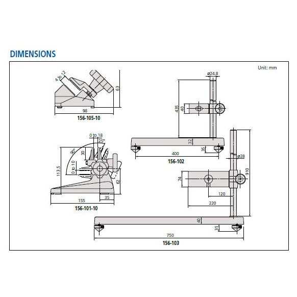 mitutoyo micrometer parts diagram