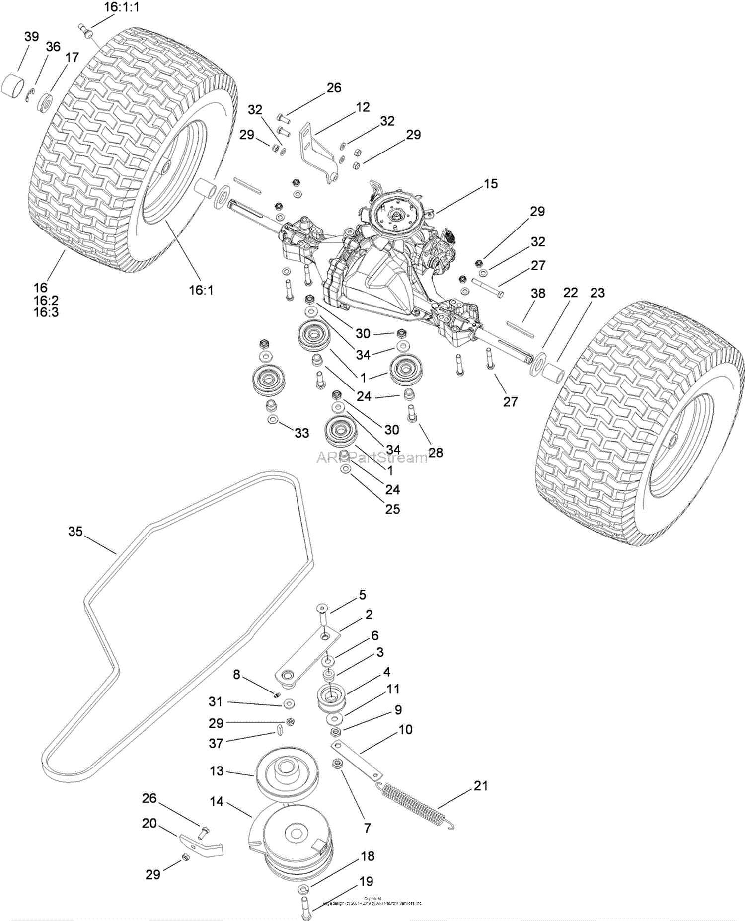 cub cadet ltx 1040 parts diagram