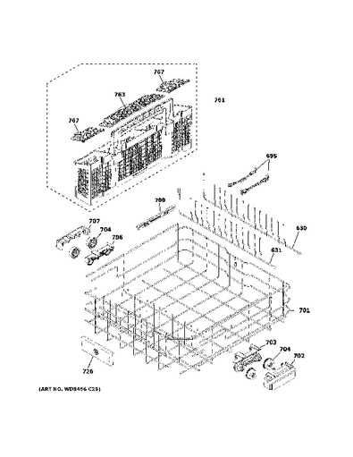 model whirlpool dishwasher parts diagram