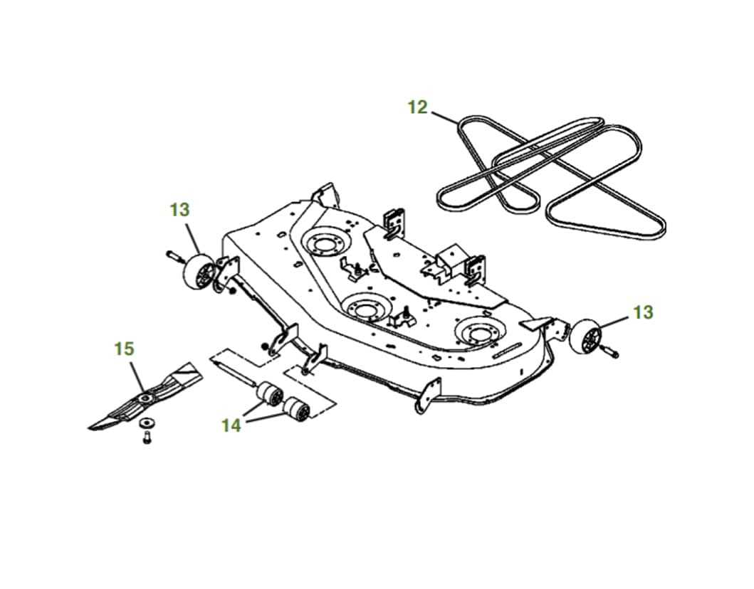 john deere 48 mower deck parts diagram