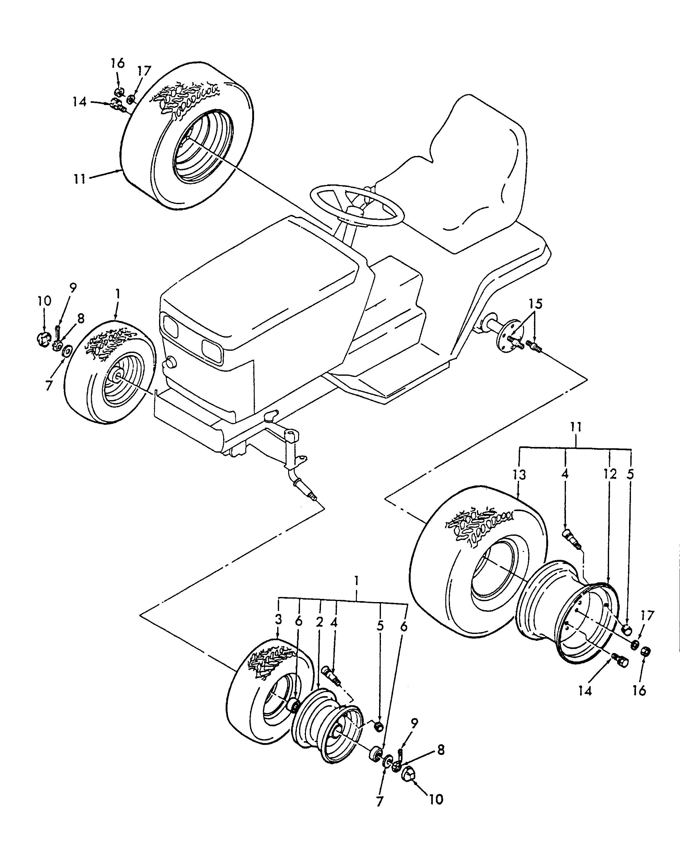 murray riding lawn mower parts diagram