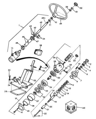 steering ford tractor parts diagram