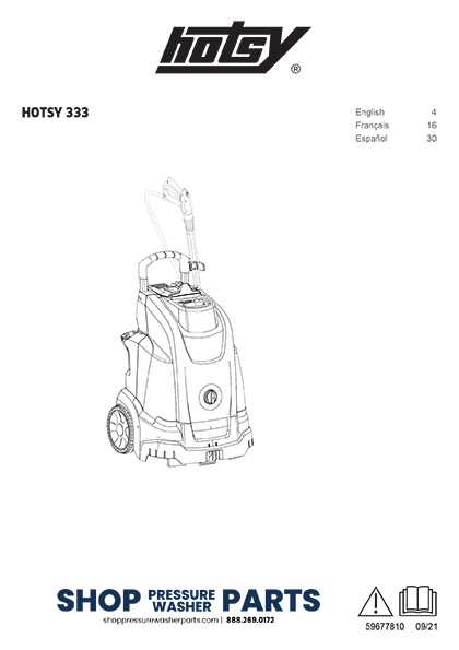 hotsy pressure washer parts diagram