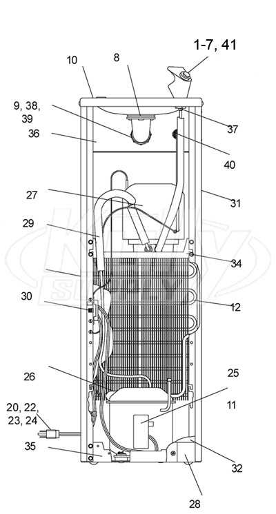 water dispenser water cooler parts diagram