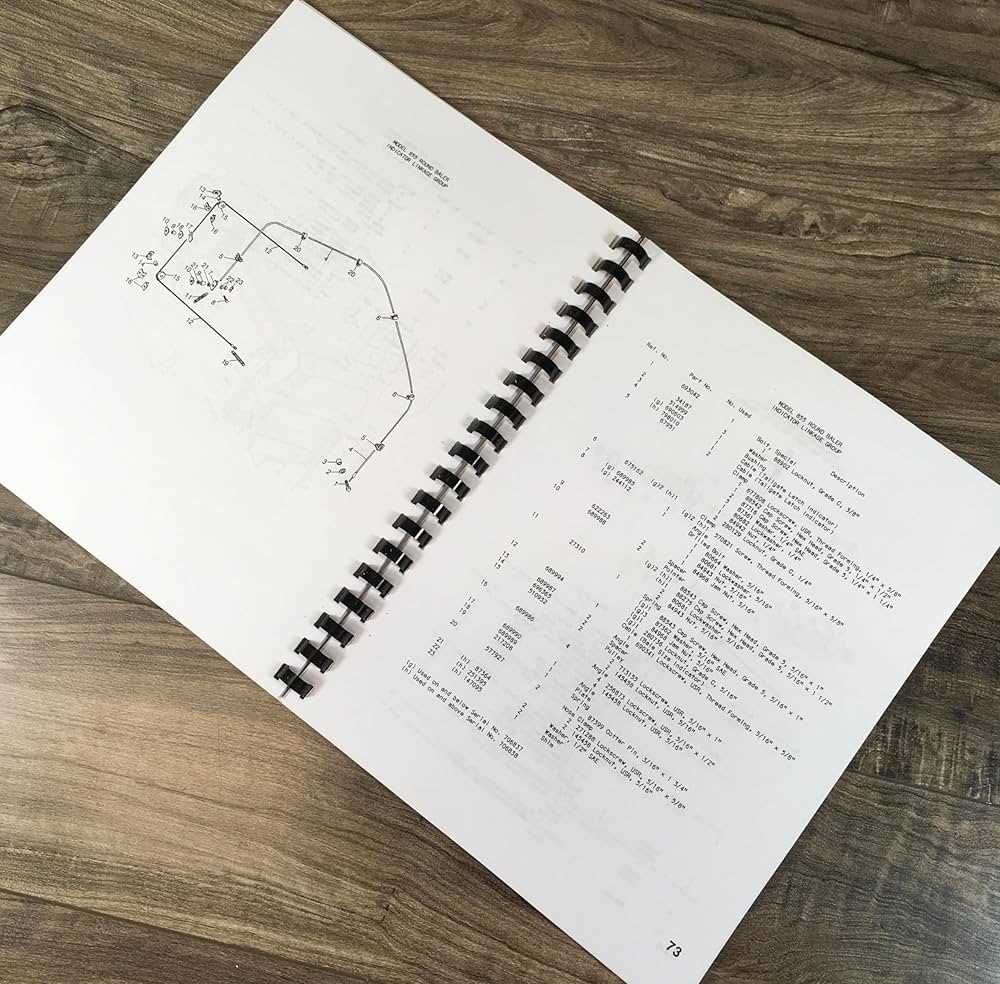 new holland 855 baler parts diagram