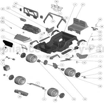 power wheels jeep parts diagram