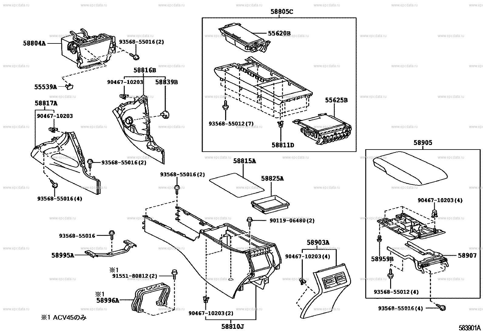 toyota camry parts diagram