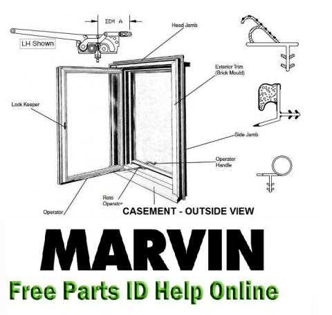 replacement window parts diagram